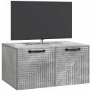  Vegghengt TV skap Betonggrå 59,5 x 41 x 30 cm Konstruert tre