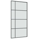 vidaXL Skyvedør med monteringssett 102,5x205 cm ESG glass og aluminium