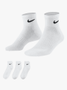 Nike Everyday Cushioned Training Ankle Socks 3pk Hvit 42-46