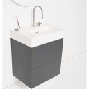 Kartell Laufen servant, 90x46 cm, venstre, matt hvit