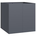  Plantekasse antrasitt 80x80x80 cm stål