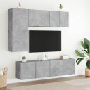 vidaXL Veggmonterte TV-benker 2 stk betonggrå 60x30x41 cm 8721012255296