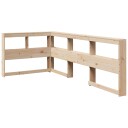  Bokhylle sengegavl L-formet 80 cm heltre furu 8721158637512