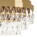 Valparaiso hengelampe gull 90 x 30 cm metall – Stars of Light   Stue   Glass   Med flere lyskilder