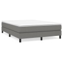  Boxspring sengeramme mørkegrå 135x190 cm Double stoff