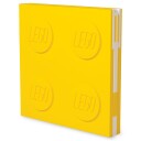 Lego Lukkbar notisbok med gelpenn   gul 5009065