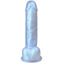 Baseks Purple Pearlescent Dildo med Sugekopp 19 cm Purple