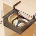 Uttrekkbar skuff for hylle 38x35x12cm   Svart