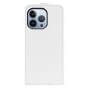 iPhone 14 Pro Max Vertikalt Flip-Deksel med Kortlomme Hvit