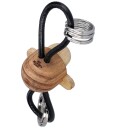 Kay Bojesen Nøkkelring Ape Sølv & Teak 3 cm