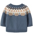 Name It Cardigan - Strikk - NbmOsmane - Blue Mirage - Name It - 50 - Cardigan Blå Hvit Marineblå