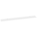 vidaXL Vegghyller 2 stk hvit 100x9x3 cm