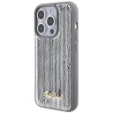 Guess Case For Iphone 15 Pro Max 6,7&Amp Amp Quot  Guhcp15xpsfdgss Silver Hc Sequin Script Metal