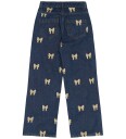 The New Medium Blue Denim AOP Raquel Wide Jeans 11 12 år