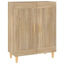 vidaXL Skjenk sonoma eik 69,5x34x90 cm konstruert tre