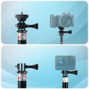 Tech-Protect Ga100 Monopod & Selfie-Stick For Gopro / Dji Svart