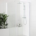 INR Iconic Nordic Rooms Dusjhjørne Linc 13 Original Måltilpasset Stone / Grått Glass