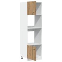  Skap for mikrobølgeovn artisan eik 60x57x207 cm konstruert tre 8721158436542