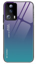 INCOVER Xiaomi 13 Lite Glass Bakdeksel - Hello - Lilla / Blå