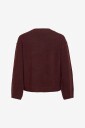 Vila   Genser Viliga L/S Rev V Neck Knit Top   No   Rød