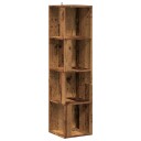  Hjørneskap gammelt tre 33x33x132 cm konstruert tre 8721158440716