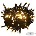  Julekulesett 120 deler med topp og 300 LED gull bronse 8720286380819