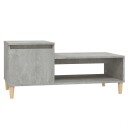 vidaXL Salongbord betonggrå 100x50x45 cm konstruert tre