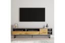 Gazali TV-benk 180 cm - Grå/Eik