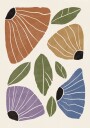 Posterbox Abstract Flowers Plakat Plakat / 30x40cm