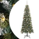  Kunstig juletre grønn 96 x 96 x 240 cm PVC og plast og stål