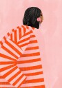 Woman With the Orange Stripes Plakat Plakat / 30x40cm