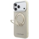 Karl Lagerfeld Ring Stand 360 Saffiano Classic Logo MagSafe-etui til iPhone 18/17 Pro Max – beige