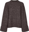 Vero Moda Awnovah Ls O Neck Knit Pullover Noos   CHOCOLATE TORTE   M