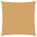 vidaXL Solseil 160 g/m² firkantet sand 3,6x3,6 m HDPE