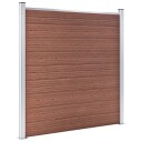 vidaXL Hagegjerde WPC 1391x186 cm brun