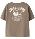 Name It T-skjorte - NmfKirstine - Brown Linser - Name It - 1½ år (86) - T-skjorte - Brun