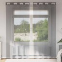  Voilegardiner med grommets 2 stk mørkegrå 140x245 cm 8721158550965