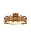 Leslie 21" Semi Flush Gilded Iron