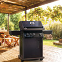 Rogue PRO 425 svart gassgrill med infrarød sidebrenner