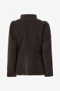Gina Tricot - Pilejakke Peplum Pile Jacket - Brun