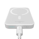 Baseus Magnetic Mini 6000 mAh Trådløs Powerbank Hvit 20W