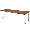 Grythyttan Stålmöbler Spisebord B31 230 Ubehandlet teak / svart understell