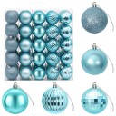 vidaXL Juleballsett 75 stk. Turkis 6 cm Polystyren