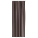  Gardiner med gardiner 2 pcs Mørkebrun Polyester