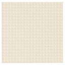 Vidaxl Vektdyne kremhvit 200x200 cm 13 kg stoff