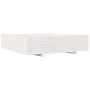 Plantekasse hvit 100x100x26,5 cm heltre furu