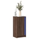  Skjenk med LED brun eik 42,5x34x85 cm konstruert tre 8721102967092