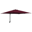  Hageparasol Vinrød 248.5 x 247.5 x 160 cm stoff