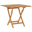 vidaXL Sammenleggbart hagebord Naturlig 90 x 90 x 75 cm