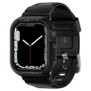 Spigen Apple Watch Rugged Armor Pro 44/45mm stropp - Svart